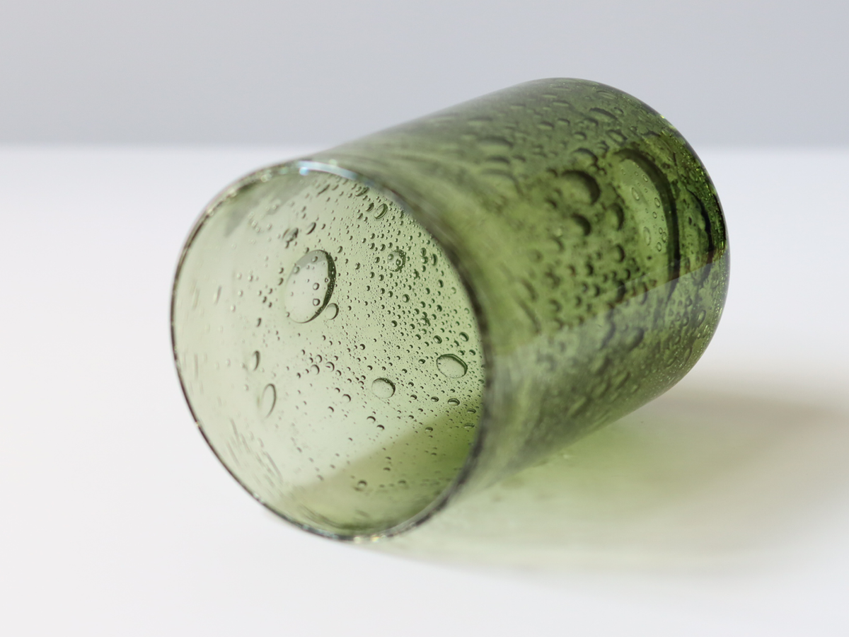 Boda （ボダ）Erik Höglund（エリック・ホグラン）vase green H11cm │ 北欧 スウェーデン ヴィンテージ ガラスベース 花瓶
