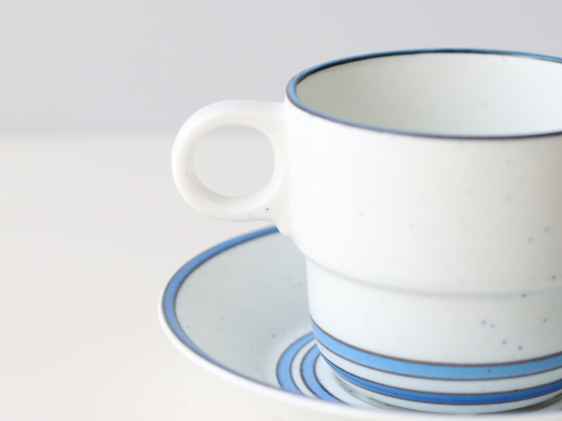 Gustavsberg （グスタフスベリ） Dart（ダート） coffee cup saucer   │ 北欧 スウェーデン ヴィンテージ コーヒーカップ 陶磁器