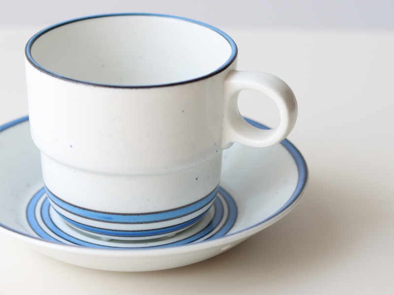 Gustavsberg （グスタフスベリ） Dart（ダート） coffee cup saucer   │ 北欧 スウェーデン ヴィンテージ コーヒーカップ 陶磁器