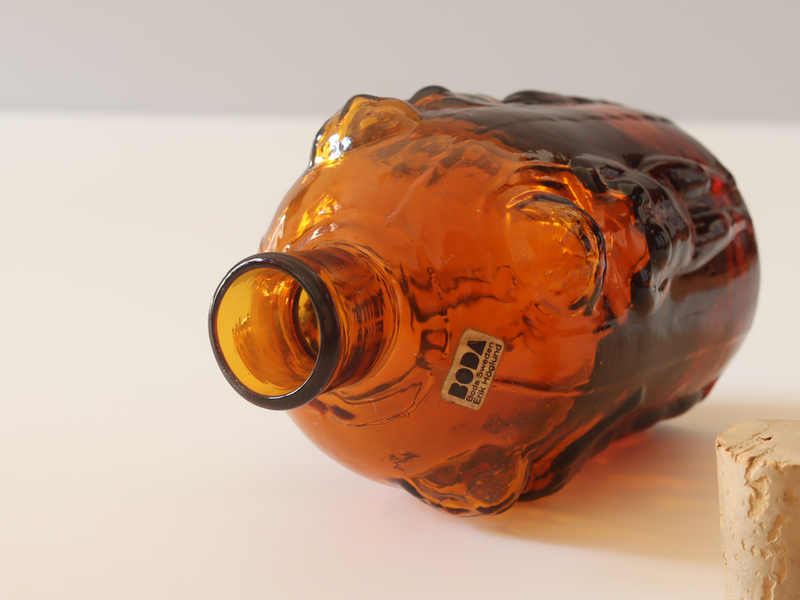 Boda（ボダ） ボトル 男女 アンバー / Erik Höglund ｜ 北欧ヴィンテージ スウェーデン