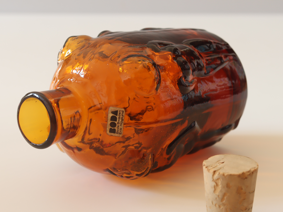 Boda（ボダ） ボトル 男女 アンバー / Erik Höglund ｜ 北欧ヴィンテージ スウェーデン