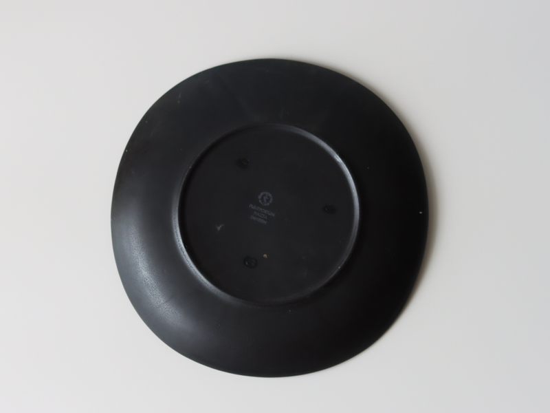 Gustavsberg （グスタフスベリ） Stig Lindberg（スティグ・リンドベリ） Piazza（ピアッツァ） 19.5cm plate black fishing │ 北欧 スウェーデン ヴィンテージ プレート 漁 陶磁器