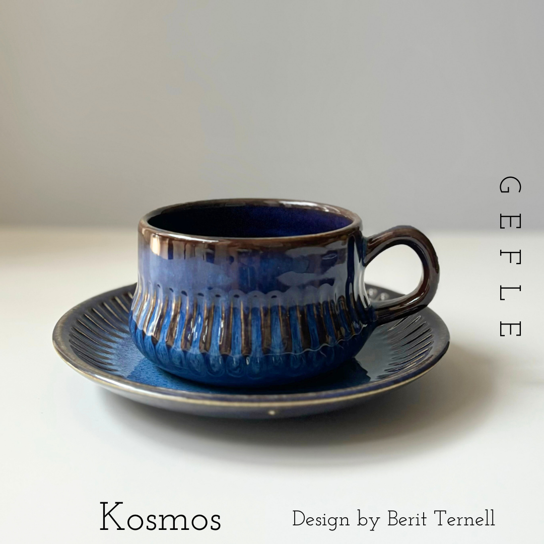 【北欧 スウェーデン ヴィンテージ】Gefle （ゲフレ） Kosmos（コスモス）tea cup saucer