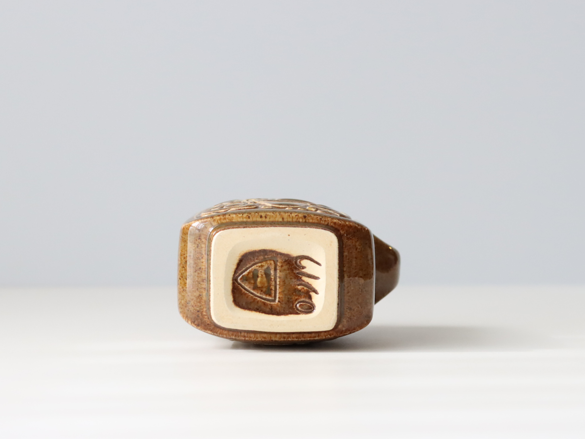 Michael Andersen&son （マイケル・アンダーセン） handle vase brown  │ 北欧ヴィンテージ デンマーク 花瓶 陶磁器