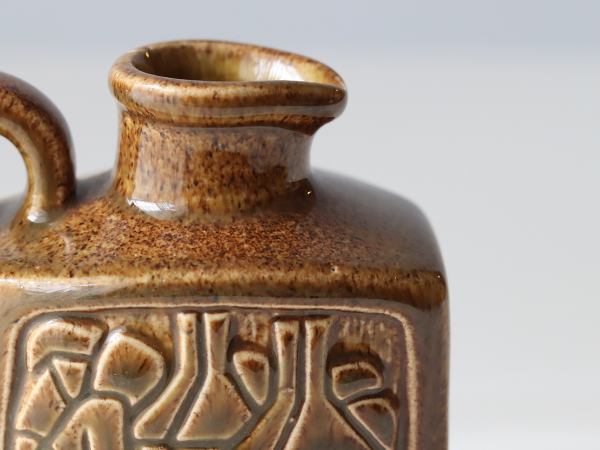 Michael Andersen&son （マイケル・アンダーセン） handle vase brown  │ 北欧ヴィンテージ デンマーク 花瓶 陶磁器