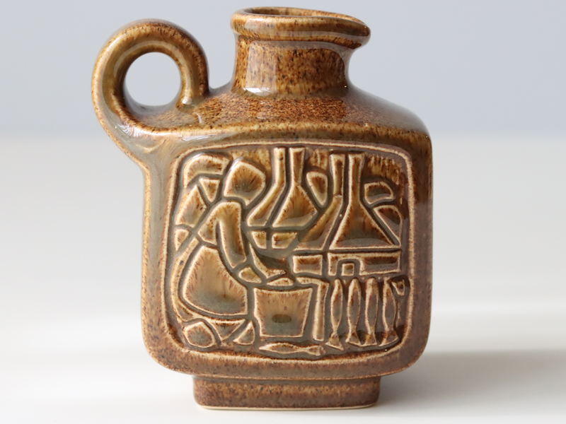 Michael Andersen&son （マイケル・アンダーセン） handle vase brown  │ 北欧ヴィンテージ デンマーク 花瓶 陶磁器