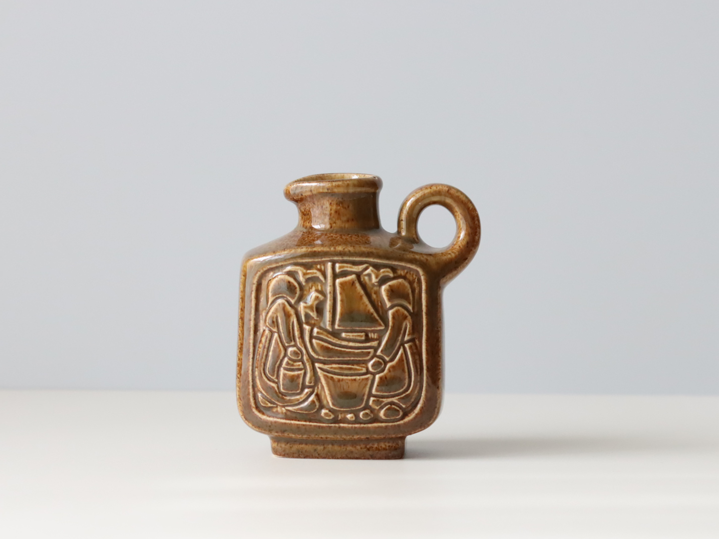 Michael Andersen&son （マイケル・アンダーセン） handle vase brown  │ 北欧ヴィンテージ デンマーク 花瓶 陶磁器