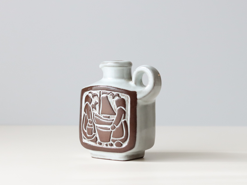 Michael Andersen&son （マイケル・アンダーセン） handle vase grey │ 北欧ヴィンテージ デンマーク 花瓶 陶磁器