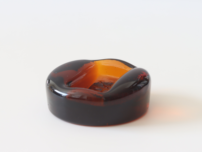 Boda（ボダ） 牛モチーフ アッシュトレイ アンバー 2490 / Erik Höglund ｜ 北欧ヴィンテージ スウェーデン