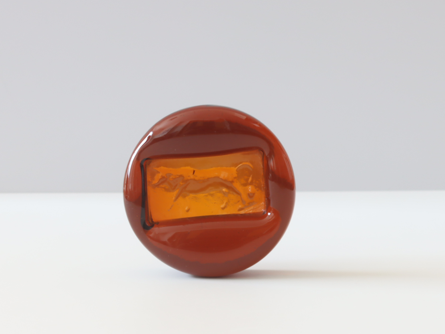 Boda（ボダ） 牛モチーフ アッシュトレイ アンバー 2490 / Erik Höglund ｜ 北欧ヴィンテージ スウェーデン