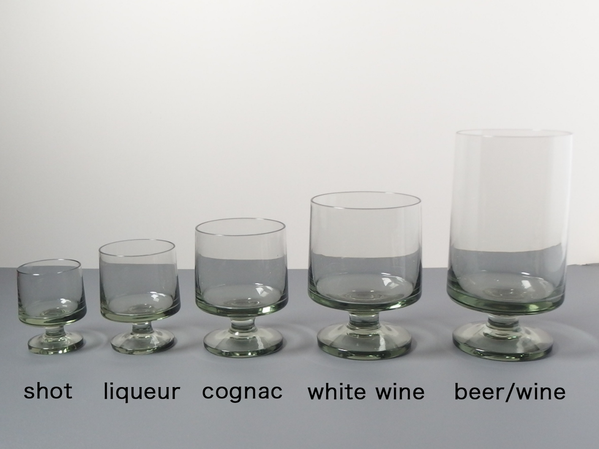 Holmegaard （ホルムガード） Stub （スタブ） smoke glass │ 北欧ヴィンテージ デンマーク ワイングラス スモーク