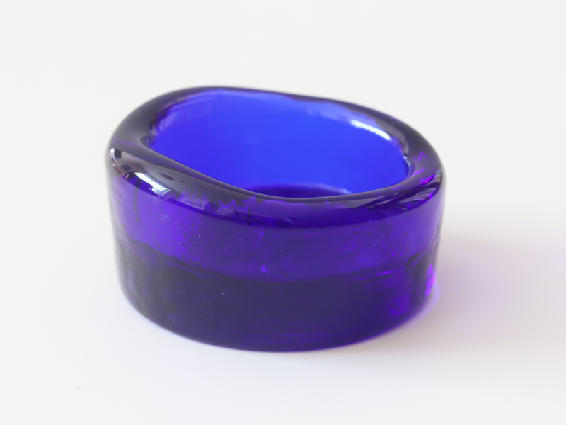 Boda（ボダ） 牛モチーフ アッシュトレイ ブルー 2491 / Erik Höglund ｜ 北欧ヴィンテージ スウェーデン