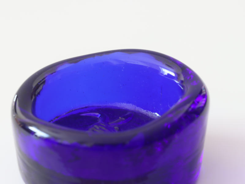 Boda（ボダ） 牛モチーフ アッシュトレイ ブルー 2491 / Erik Höglund ｜ 北欧ヴィンテージ スウェーデン