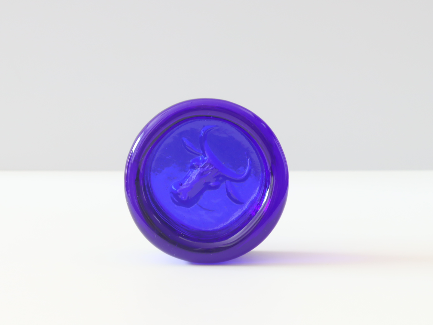 Boda（ボダ） 牛モチーフ アッシュトレイ ブルー 2491 / Erik Höglund ｜ 北欧ヴィンテージ スウェーデン