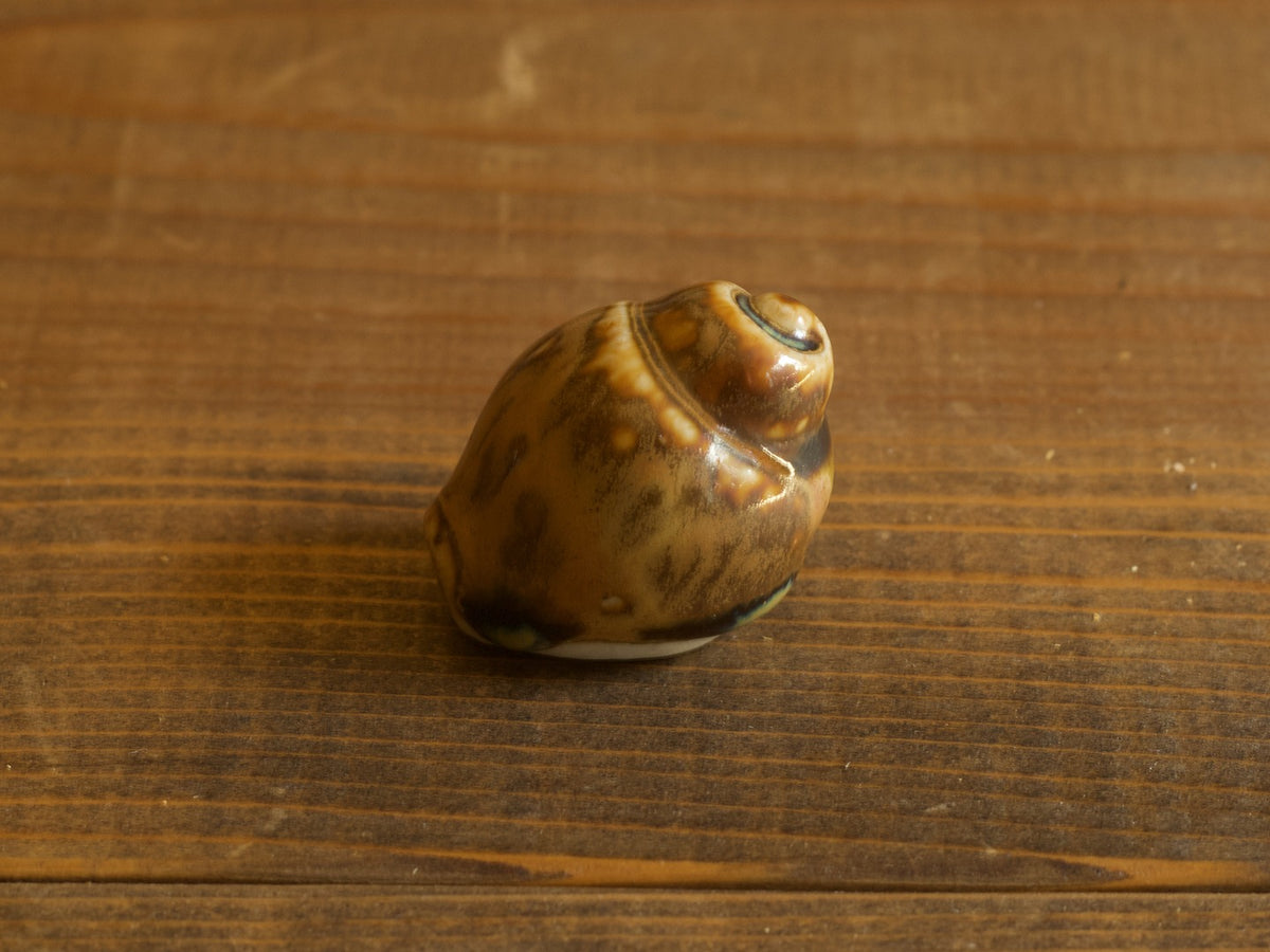Höganäs Keramik Shell Object Brown S / John Andersson｜SWEDEN