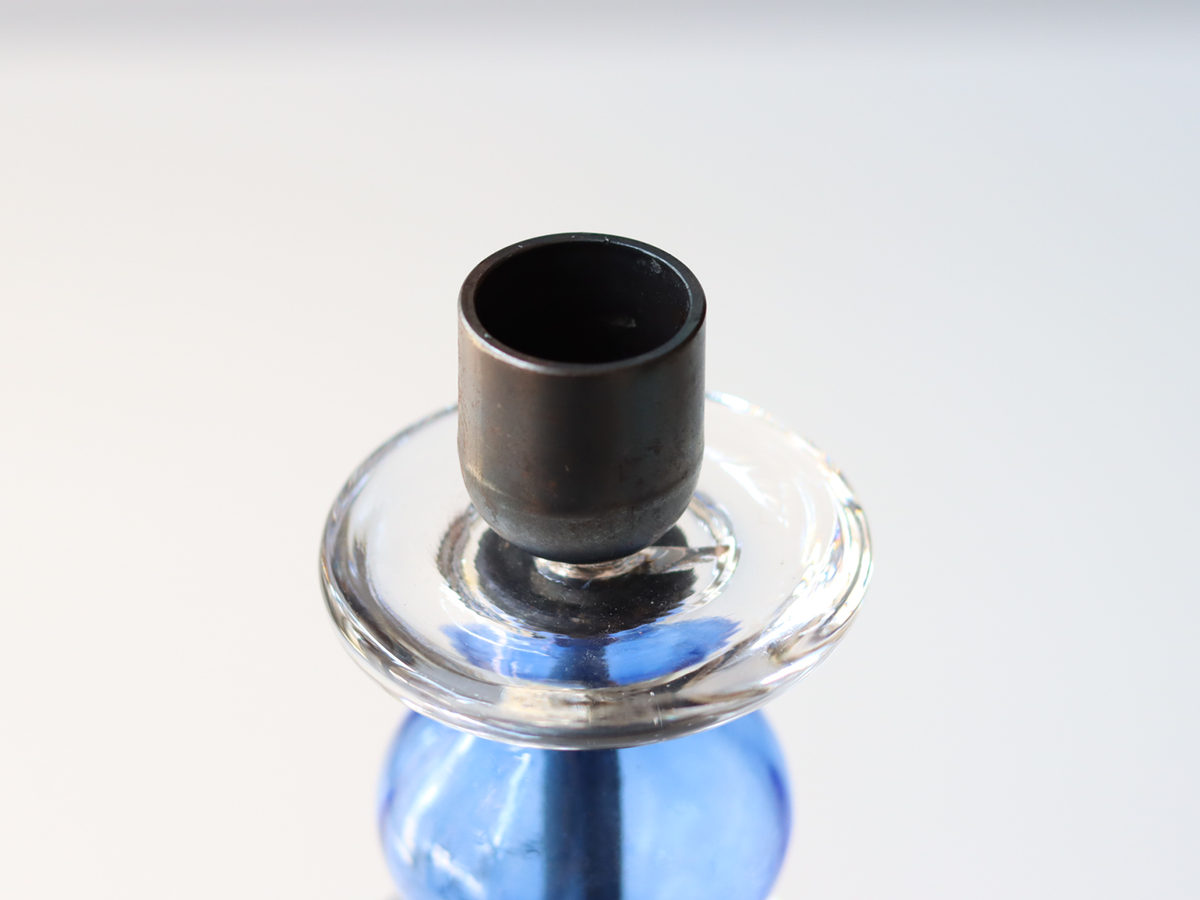 【北欧 スウェーデン ヴィンテージ】Boda （ボダ）Erik Höglund（エリック・ホグラン）candle stand blue