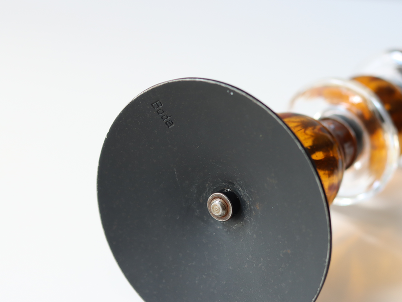 Boda（ボダ） キャンドルスタンド 2連 アンバー H20cm / Erik Höglund ｜ 北欧ヴィンテージ スウェーデン