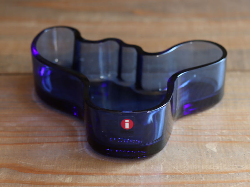 iittala（イッタラ） Aalto ディッシュ ウルトラマリンブルー M / Alvar Aalto ｜ 北欧ヴィンテージ フィンランド