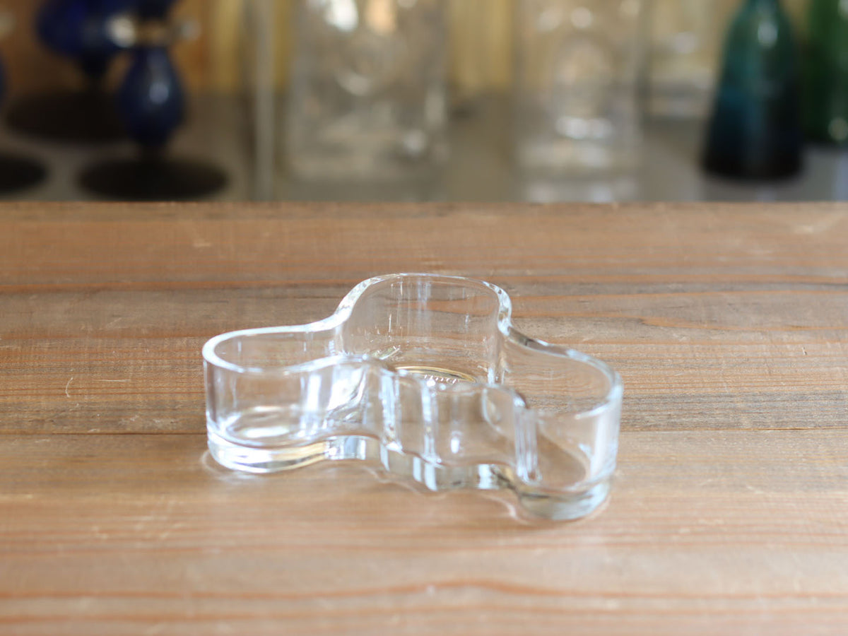 iittala Alvar Aalto アアルト クリアガラスの波型ディッシュ M フィンランド 北欧ヴィンテージ