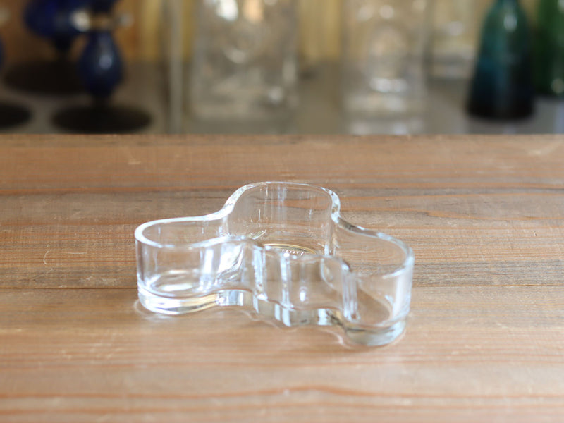 iittala Alvar Aalto アアルト クリアガラスの波型ディッシュ M フィンランド 北欧ヴィンテージ