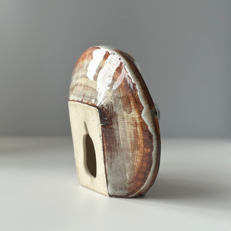 Soholm （スーホルム）  flower relief │ 北欧ヴィンテージ デンマーク オブジェ アート 陶磁器