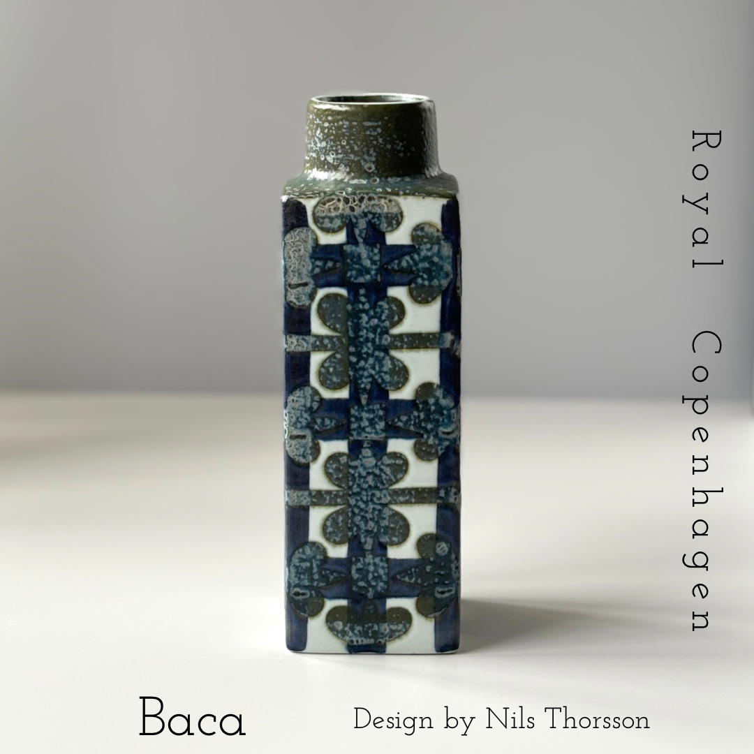 Royal copenhagen （ロイヤルコペンハーゲン） Baca （バッカ）Flower vase 3455 NT │ 北欧ヴィンテージ デンマーク 花瓶 陶磁器
