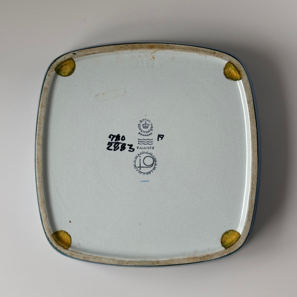Royal copenhagen （ロイヤルコペンハーゲン） Baca （バッカ）square plate │ 北欧ヴィンテージ デンマーク 食器 プレート 陶磁器