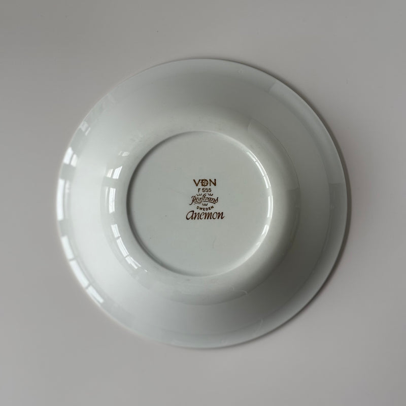 Rorstrand （ロールストランド） Anemon （アネモン）deep plate │ 北欧 スウェーデン ヴィンテージ プレート 陶磁器