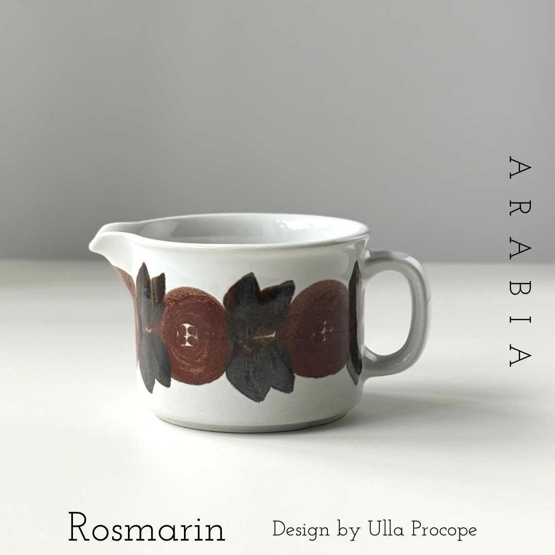 【北欧 フィンランド ヴィンテージ】Arabia （アラビア）Rosmarin（ロスマリン）creamer & bowl