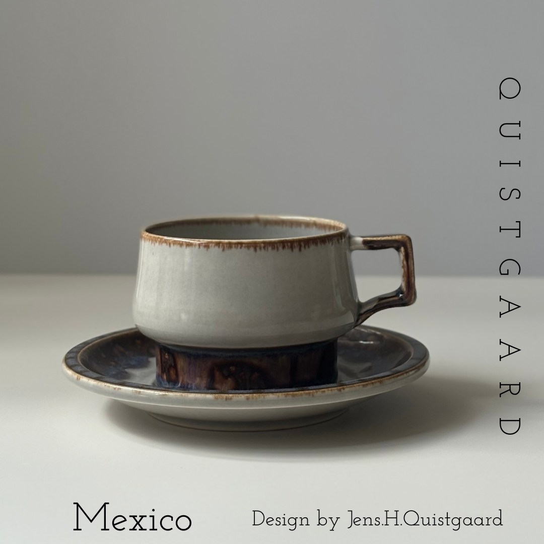 【北欧 デンマーク ヴィンテージ】Quistgaard （クイストゴー） Mexico （メキシコ） tea cup saucer