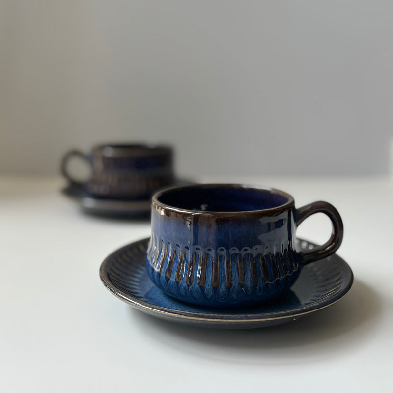 Gefle （ゲフレ） Kosmos（コスモス）tea cup saucer │ 北欧 スウェーデン ヴィンテージ ティーカップ 陶磁器