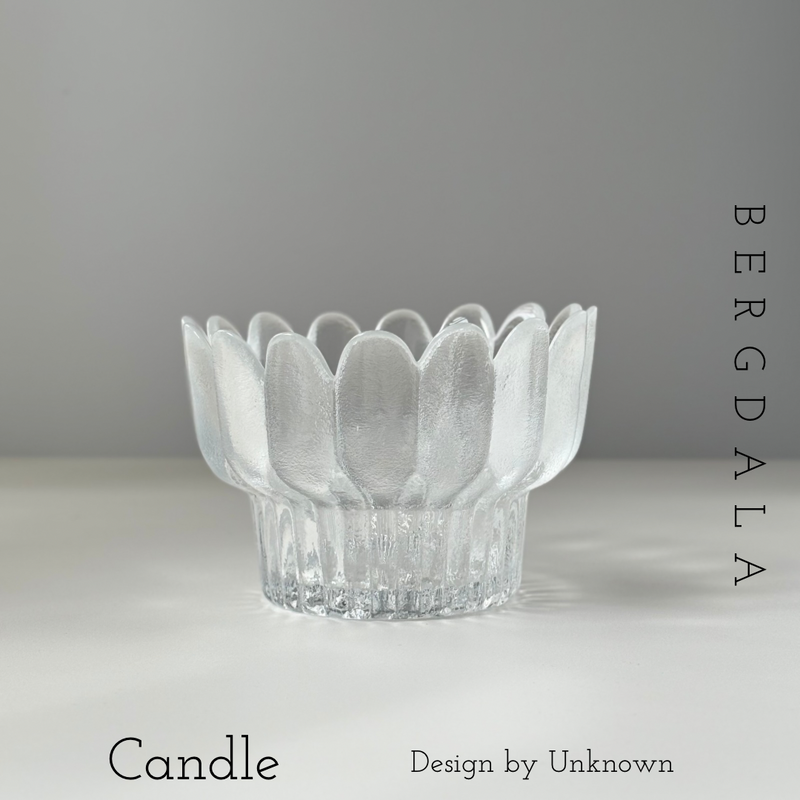 Bergdala （ベルグダラ） flower candle holder │ 北欧 スウェーデン ヴィンテージ キャンドルホルダー ガラス