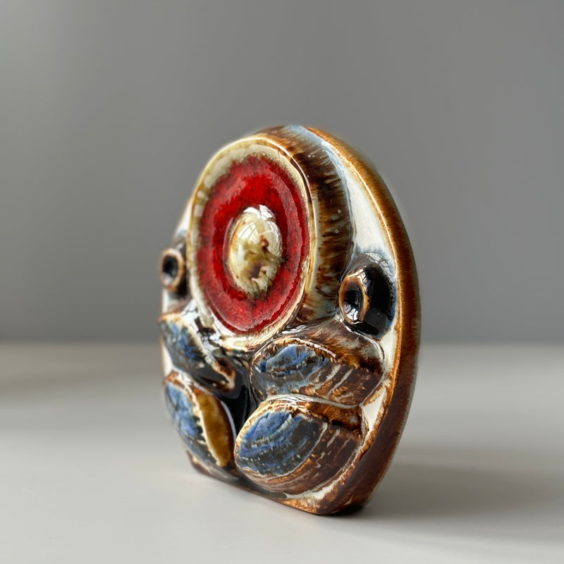 Soholm （スーホルム）  flower relief │ 北欧ヴィンテージ デンマーク オブジェ アート 陶磁器