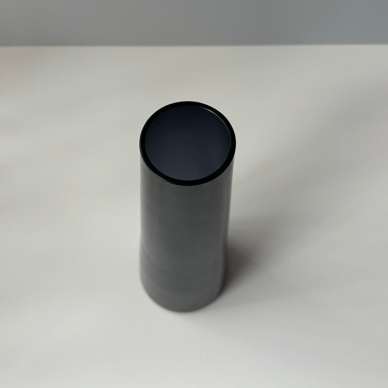 Nuutajarvi（ヌータヤルヴィ） Saara Hopea（サーラ・ホペア）SH105 flower vase blue-gray │ 北欧 フィンランド ヴィンテージ 花瓶 ブルーグレー ガラス