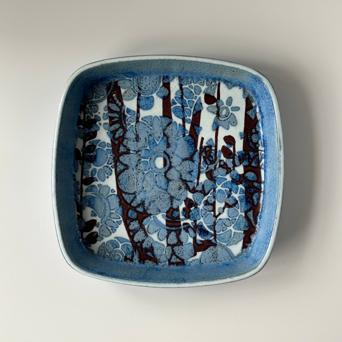 Royal copenhagen （ロイヤルコペンハーゲン） Baca （バッカ）square plate │ 北欧ヴィンテージ デンマーク 食器 プレート 陶磁器