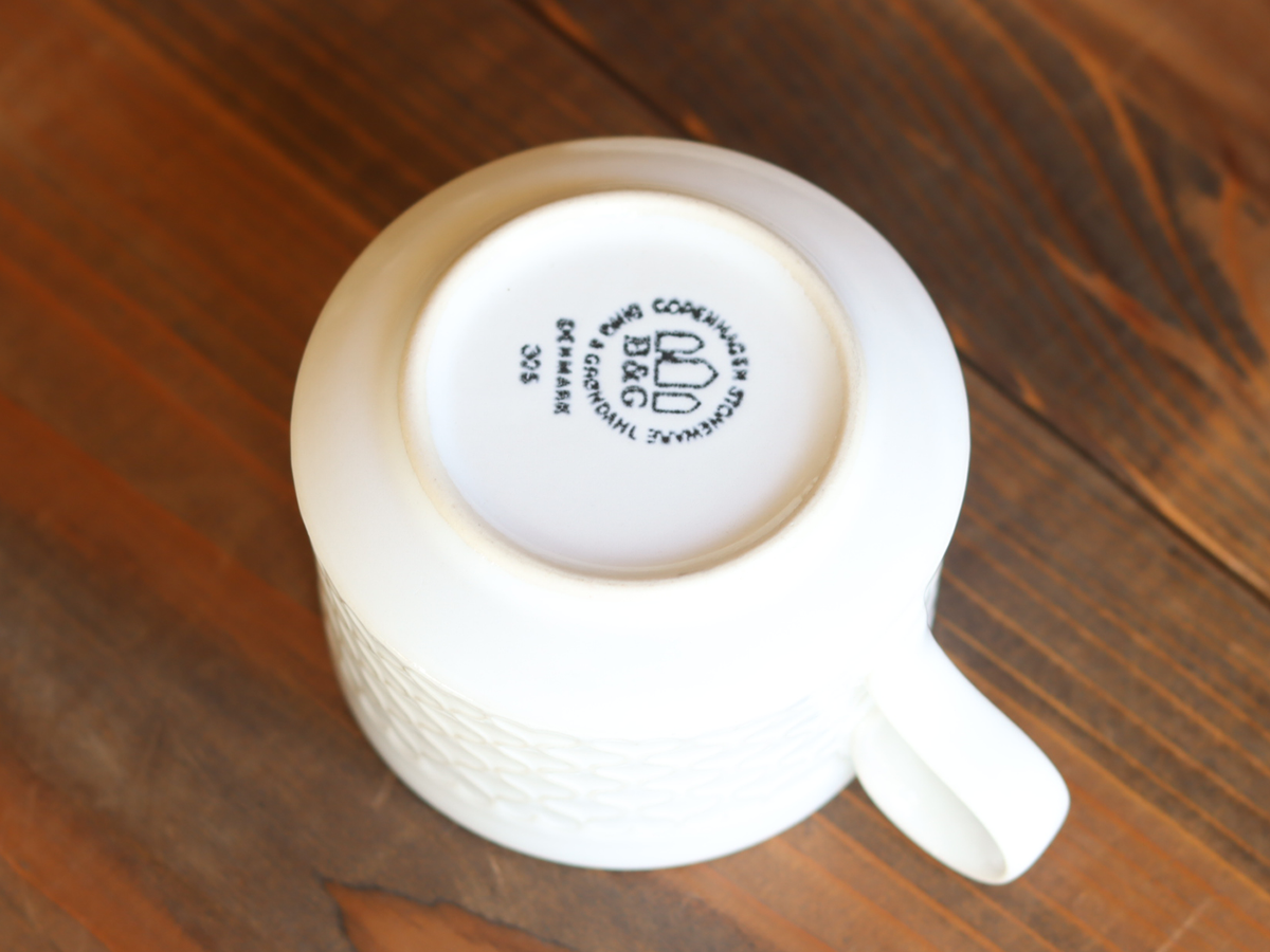 Jens H. Quistgaard Cordial Palet Cup & Saucer White｜DENMARK