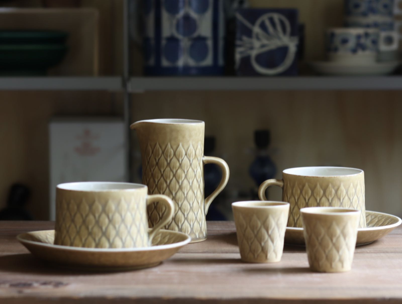 Jens H. Quistgaard Relief series teacup saucer creamer eggcup