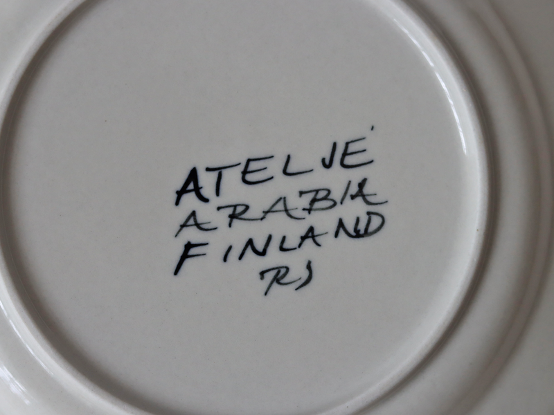 Arabia  （アラビア） Atelje Kalevala（アトリエ・カレワラ） 20cm plate │ 北欧 フィンランド ヴィンテージ プレート 陶磁器