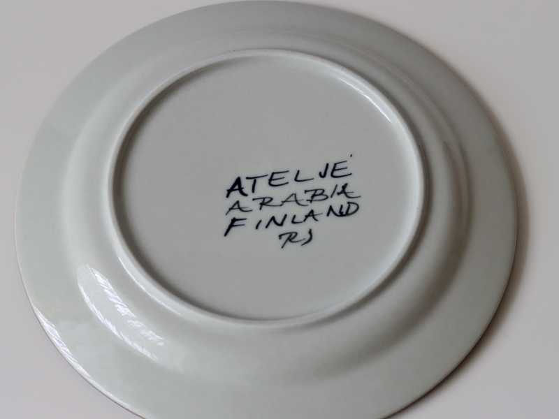 Arabia  （アラビア） Atelje Kalevala（アトリエ・カレワラ） 20cm plate │ 北欧 フィンランド ヴィンテージ プレート 陶磁器