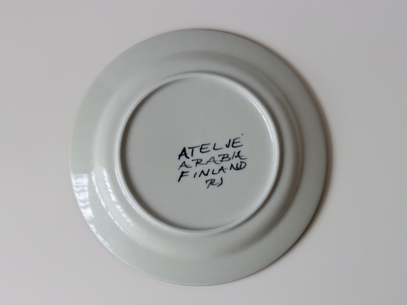 Arabia  （アラビア） Atelje Kalevala（アトリエ・カレワラ） 20cm plate │ 北欧 フィンランド ヴィンテージ プレート 陶磁器
