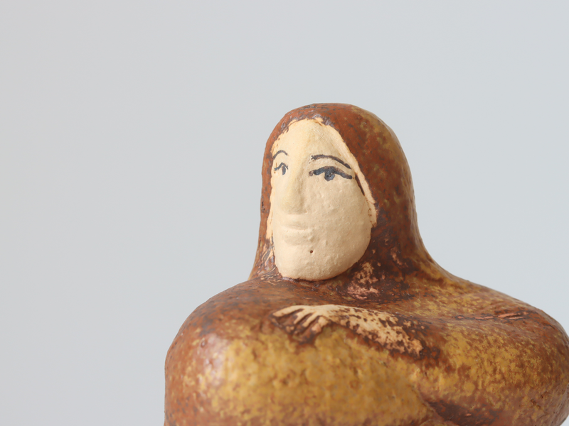 Gustavsberg（グスタフスベリ） 座る女性 オブジェ 200体限定 / Lisa Larson｜ 北欧ヴィンテージ スウェーデン