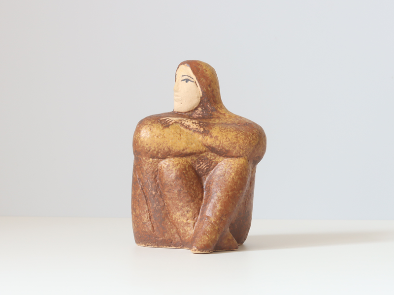 Gustavsberg（グスタフスベリ） 座る女性 オブジェ 200体限定 / Lisa Larson｜ 北欧ヴィンテージ スウェーデン