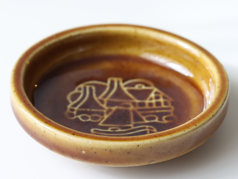 Michael Andersen&son （マイケル・アンダーセン） ashtray brown  │ 北欧ヴィンテージ デンマーク 食器 アッシュトレイ 陶磁器