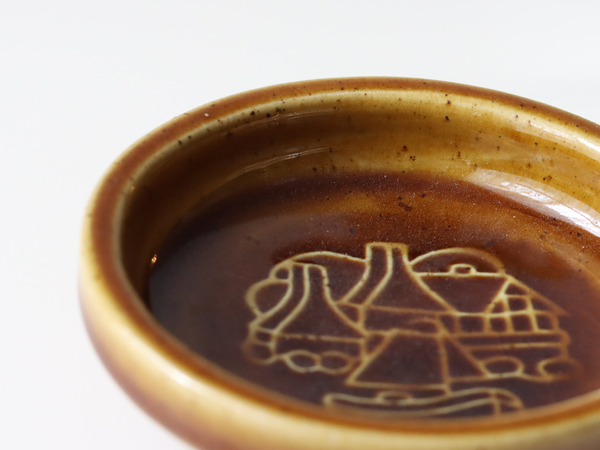 Michael Andersen&son （マイケル・アンダーセン） ashtray brown  │ 北欧ヴィンテージ デンマーク 食器 アッシュトレイ 陶磁器