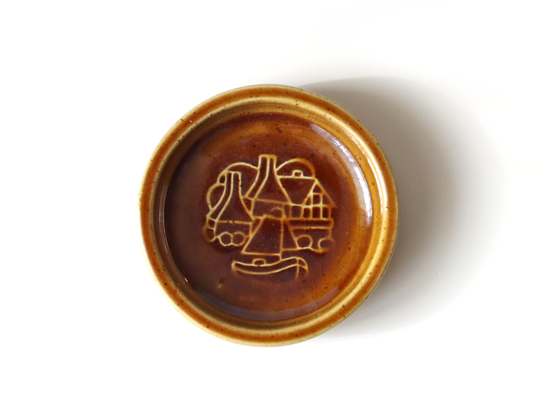 Michael Andersen&son （マイケル・アンダーセン） ashtray brown  │ 北欧ヴィンテージ デンマーク 食器 アッシュトレイ 陶磁器