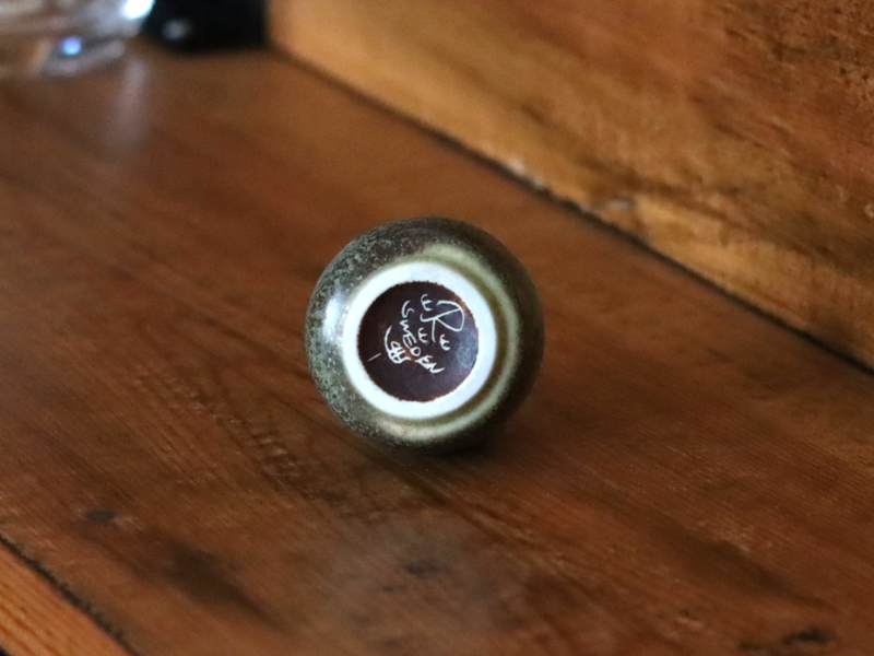 Rörstrand（ロールストランド） Carl Harry Stålhane （カール・ハリー・スタルハン） miniature handle vase model.1 H4.5cm │ 北欧 スウェーデン ヴィンテージ 陶磁器 ミニチュア 一輪挿し 花瓶