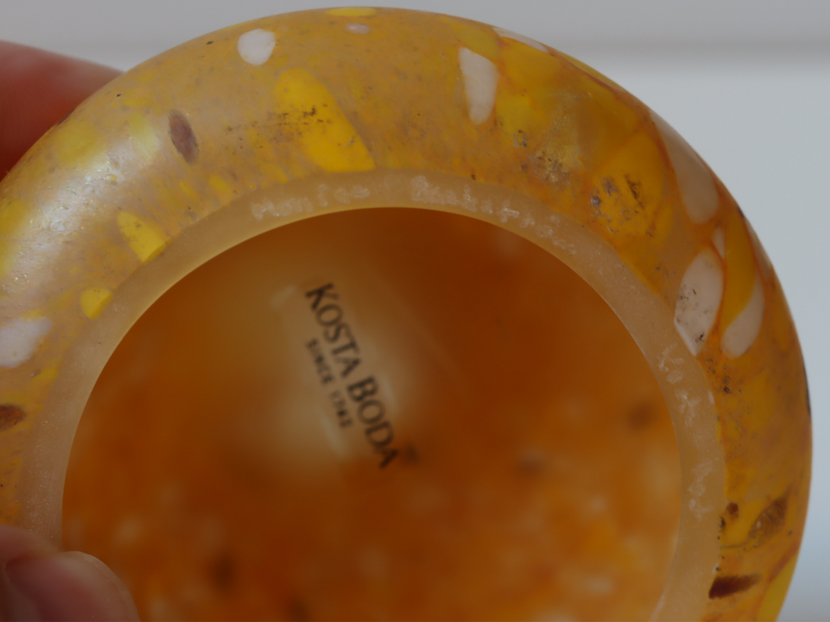 Boda（ボダ） Bird ガラスバード オブジェ Sサイズ 2225 / Monica Backström ｜ 北欧ヴィンテージ スウェーデン