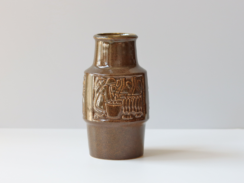 Michael Andersen&son （マイケル・アンダーセン） vase large dark brown 1766 │ 北欧ヴィンテージ デンマーク 花瓶 陶磁器