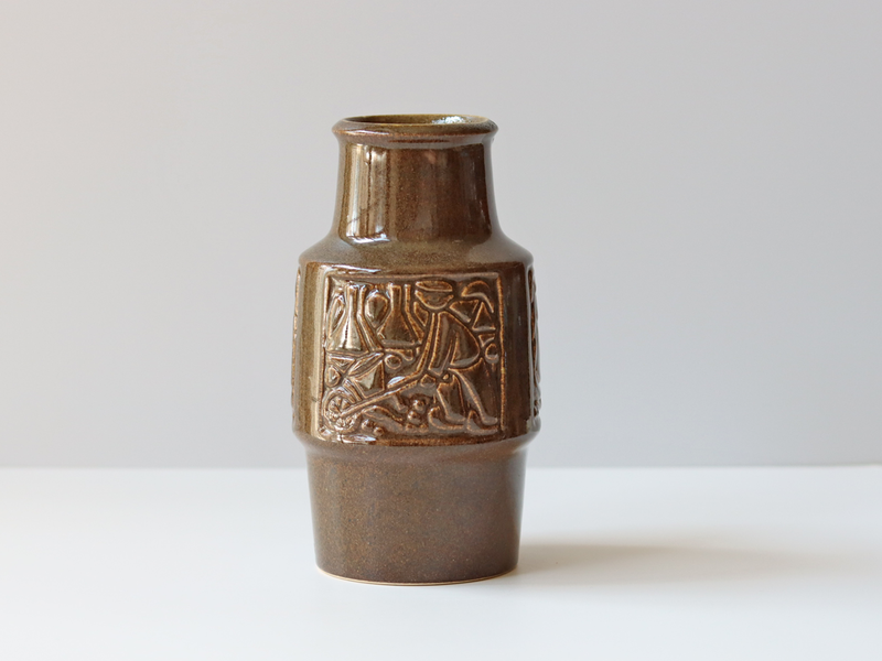 Michael Andersen&son （マイケル・アンダーセン） vase large dark brown 1766 │ 北欧ヴィンテージ デンマーク 花瓶 陶磁器