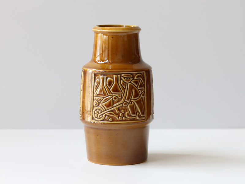 Michael Andersen&son （マイケル・アンダーセン） vase large brown 1724 │ 北欧ヴィンテージ デンマーク 花瓶 陶磁器